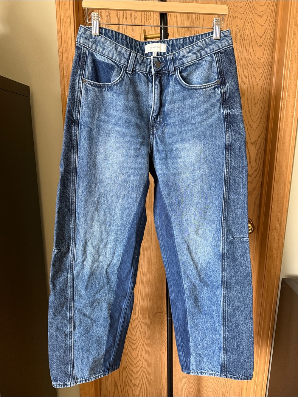 Women’s Blue Two-Tone Jeans